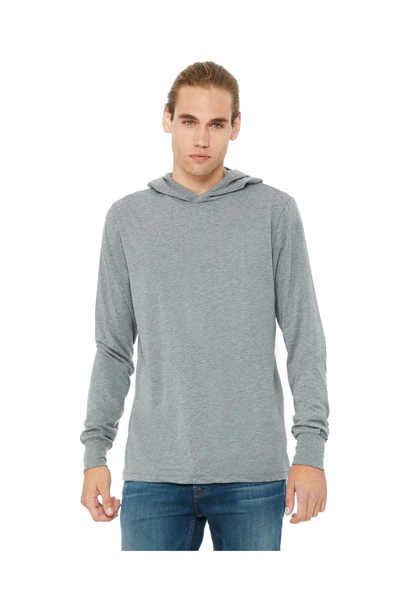 BELLA+CANVAS 3512: Unisex Jersey Long Sleeve Hoodie in 