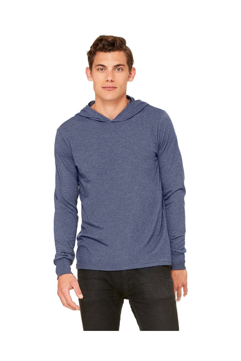 BELLA+CANVAS 3512: Unisex Jersey Long Sleeve Hoodie in 