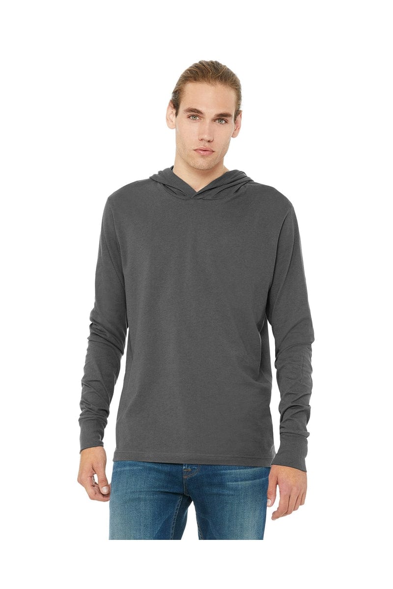 BELLA+CANVAS 3512: Unisex Jersey Long Sleeve Hoodie in 