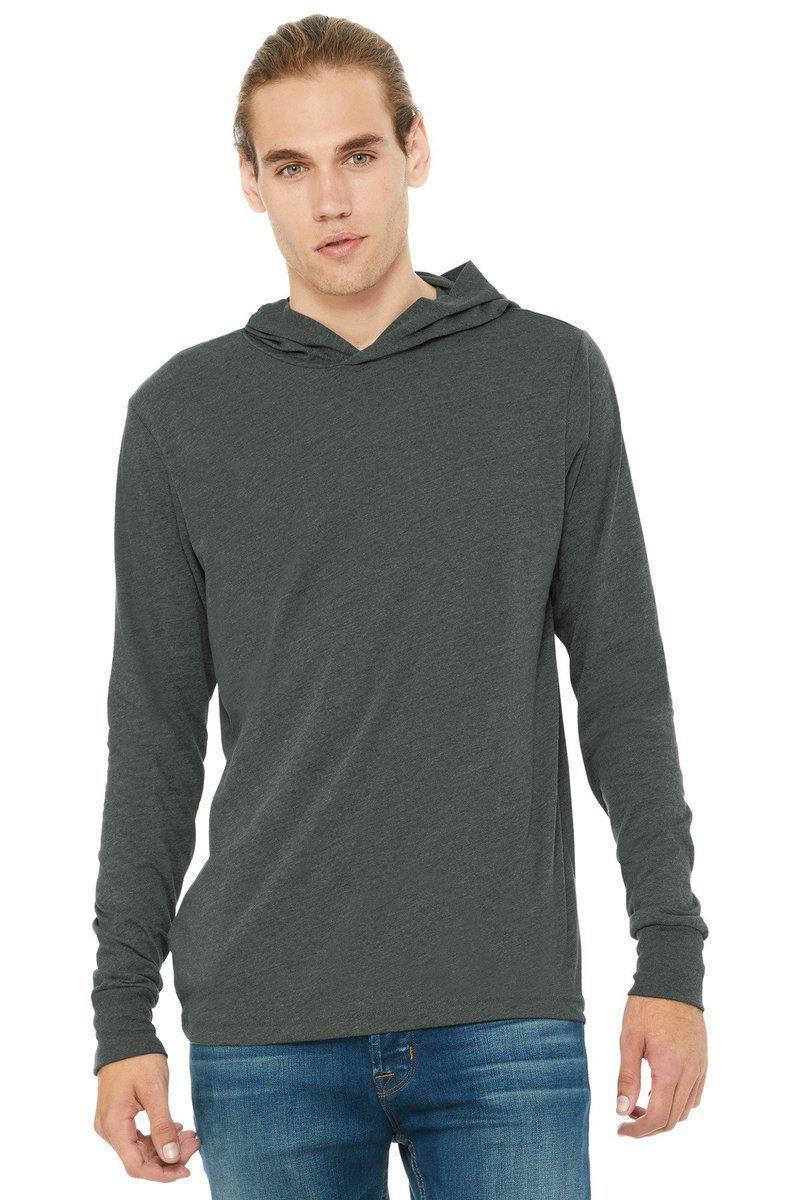 BELLA+CANVAS 3512: Unisex Jersey Long Sleeve Hoodie in 