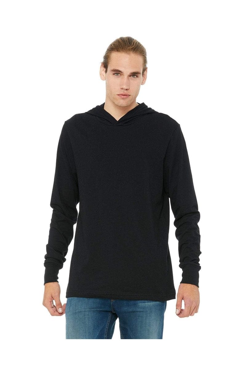 BELLA+CANVAS 3512: Unisex Jersey Long Sleeve Hoodie in 