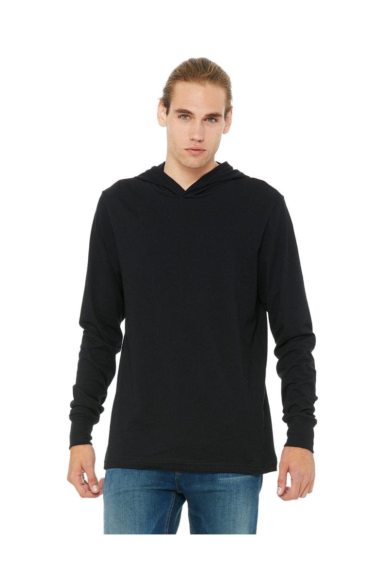 BELLA+CANVAS 3512: Unisex Jersey Long Sleeve Hoodie in 