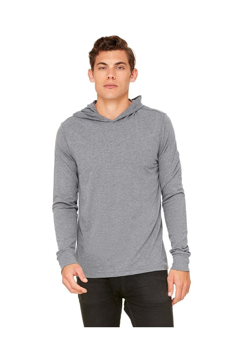 BELLA+CANVAS 3512: Unisex Jersey Long Sleeve Hoodie in 