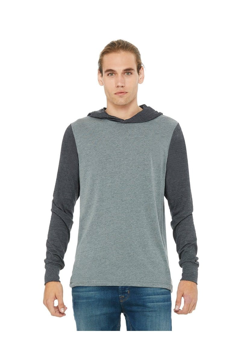 BELLA+CANVAS 3512: Unisex Jersey Long Sleeve Hoodie in 
