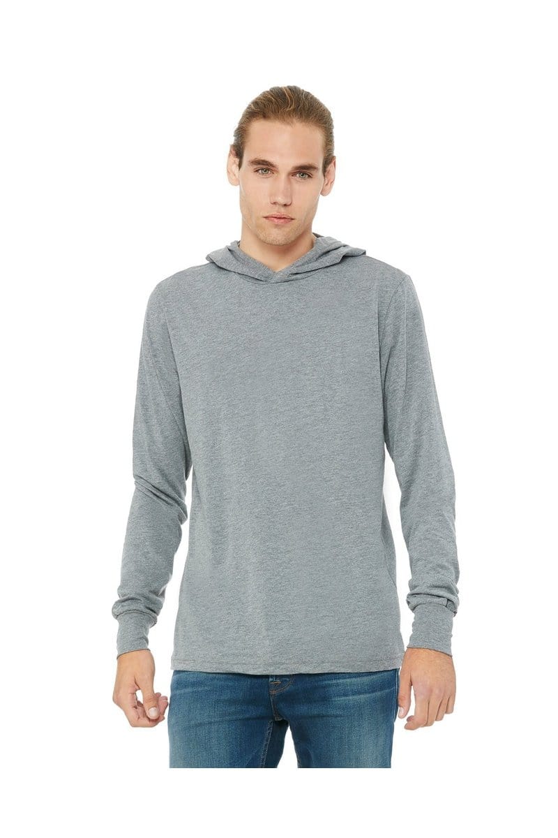 BELLA+CANVAS 3512: Unisex Jersey Long Sleeve Hoodie in 