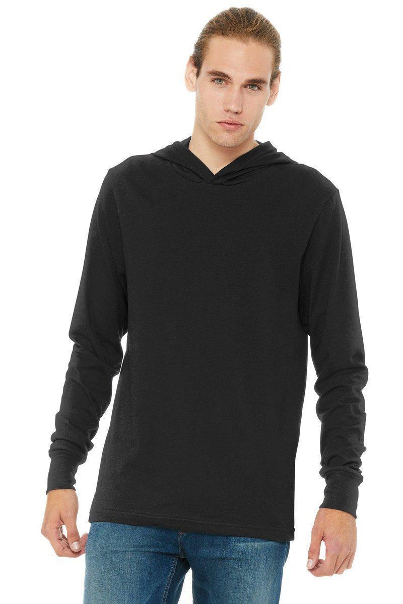BELLA+CANVAS 3512: Unisex Jersey Long Sleeve Hoodie in 