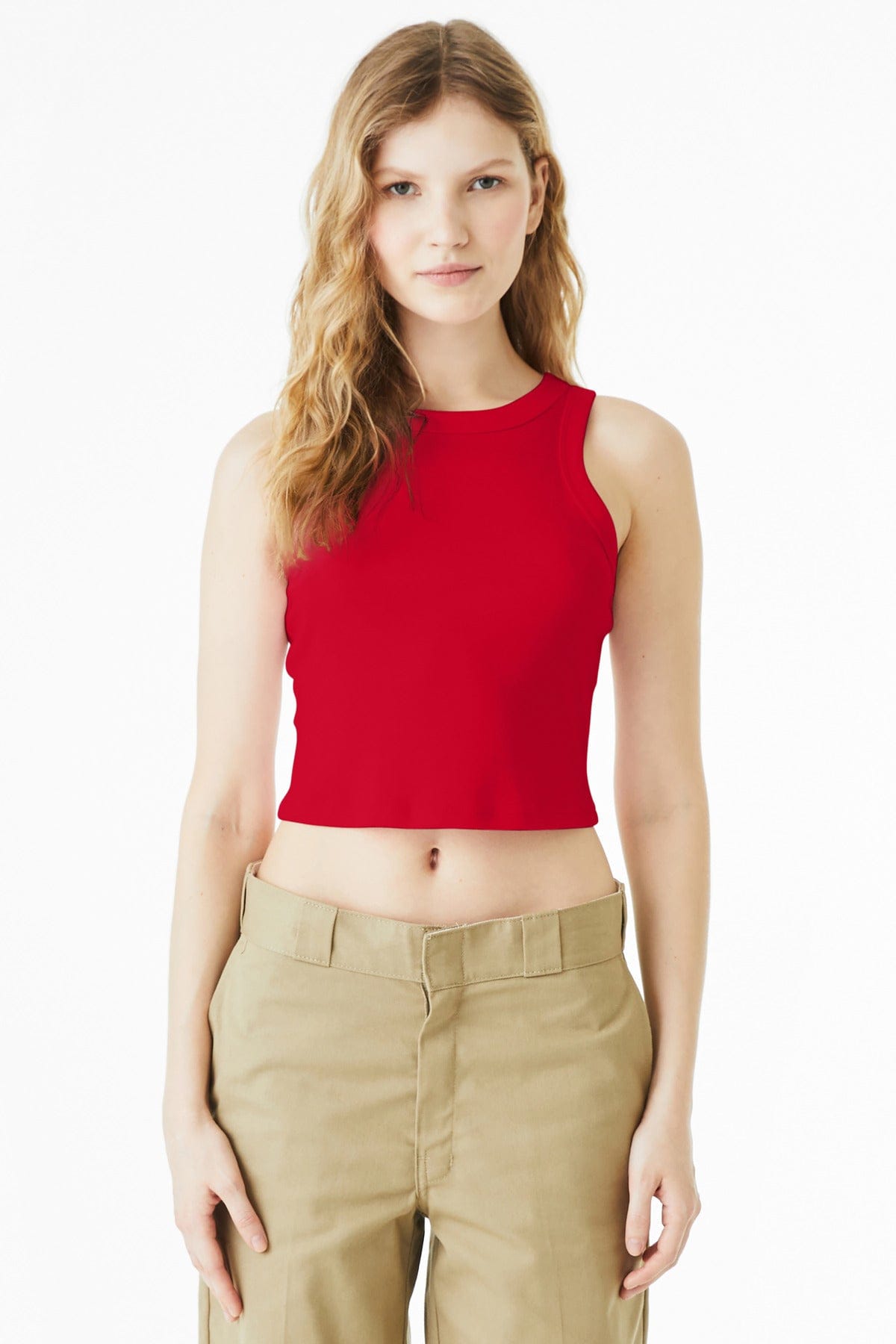 BELLA+CANVAS Women's Micro Rib Racer Tank 1019 in 