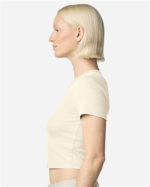 BR210 Women's Baby Rib Cropped Tee in 