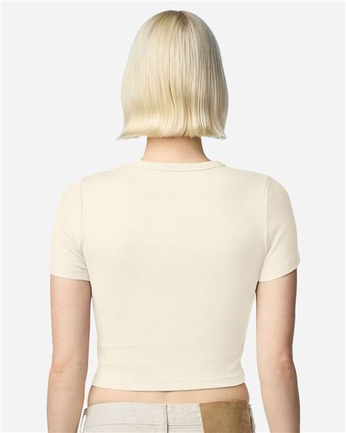 BR210 Women's Baby Rib Cropped Tee in 
