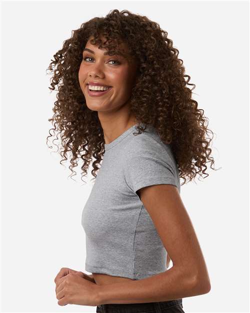 BR210 Women's Baby Rib Cropped Tee in 