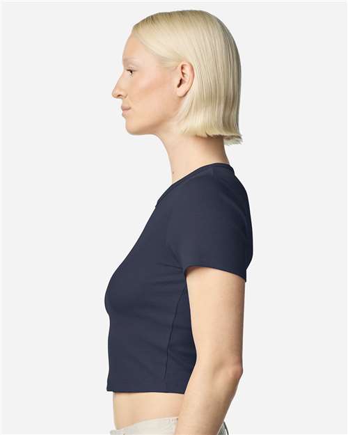 BR210 Women's Baby Rib Cropped Tee in 