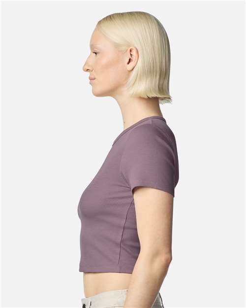 BR210 Women's Baby Rib Cropped Tee in 