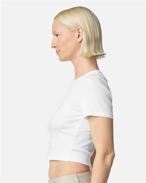 BR210 Women's Baby Rib Cropped Tee in 