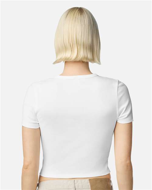 BR210 Women's Baby Rib Cropped Tee in 