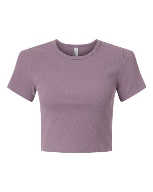 BR210 Women's Baby Rib Cropped Tee in 