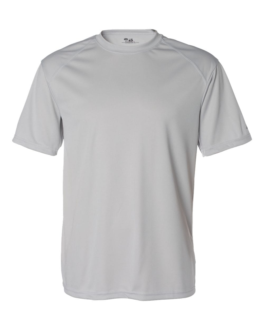 Badger 4120 Men's B-Core Sport Shoulders T-Shirt in Silver