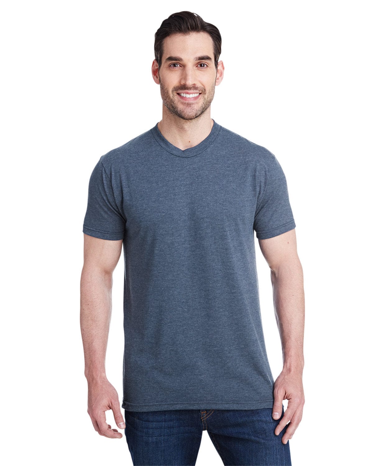 Bayside 5710: Unisex Triblend T-Shirt in Tri Steel