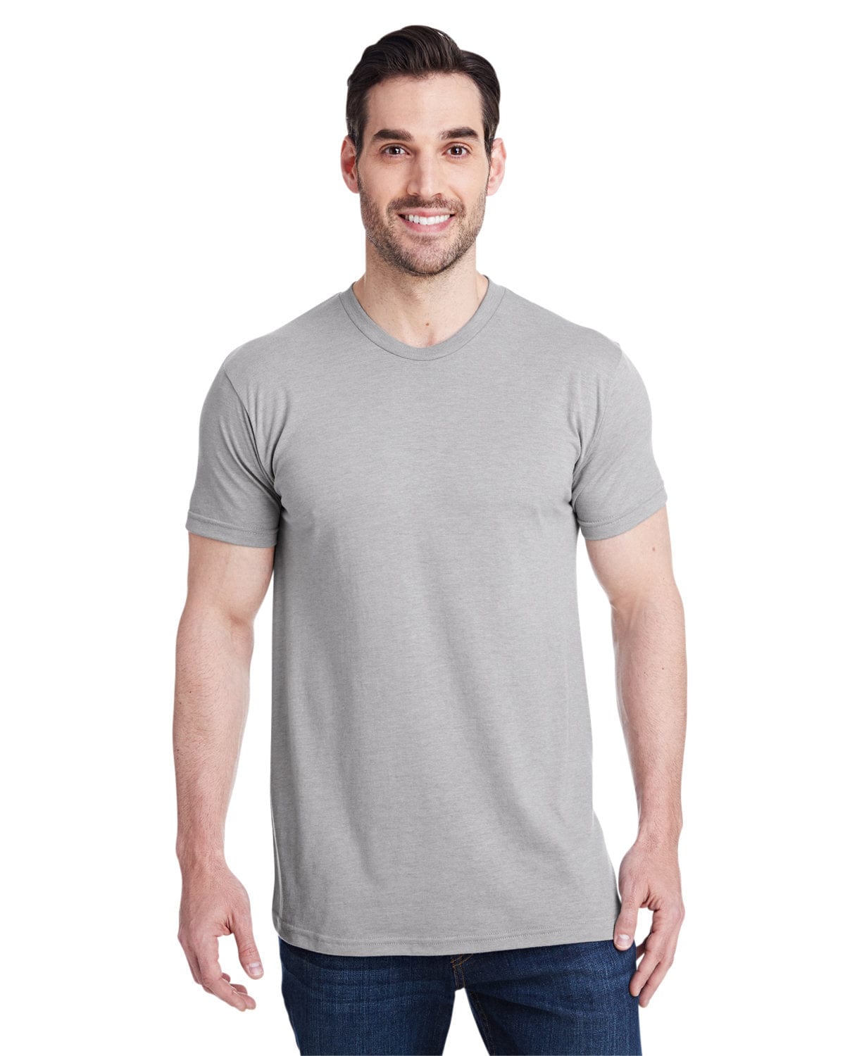 Bayside 5710: Unisex Triblend T-Shirt in Tri Lt Asphalt