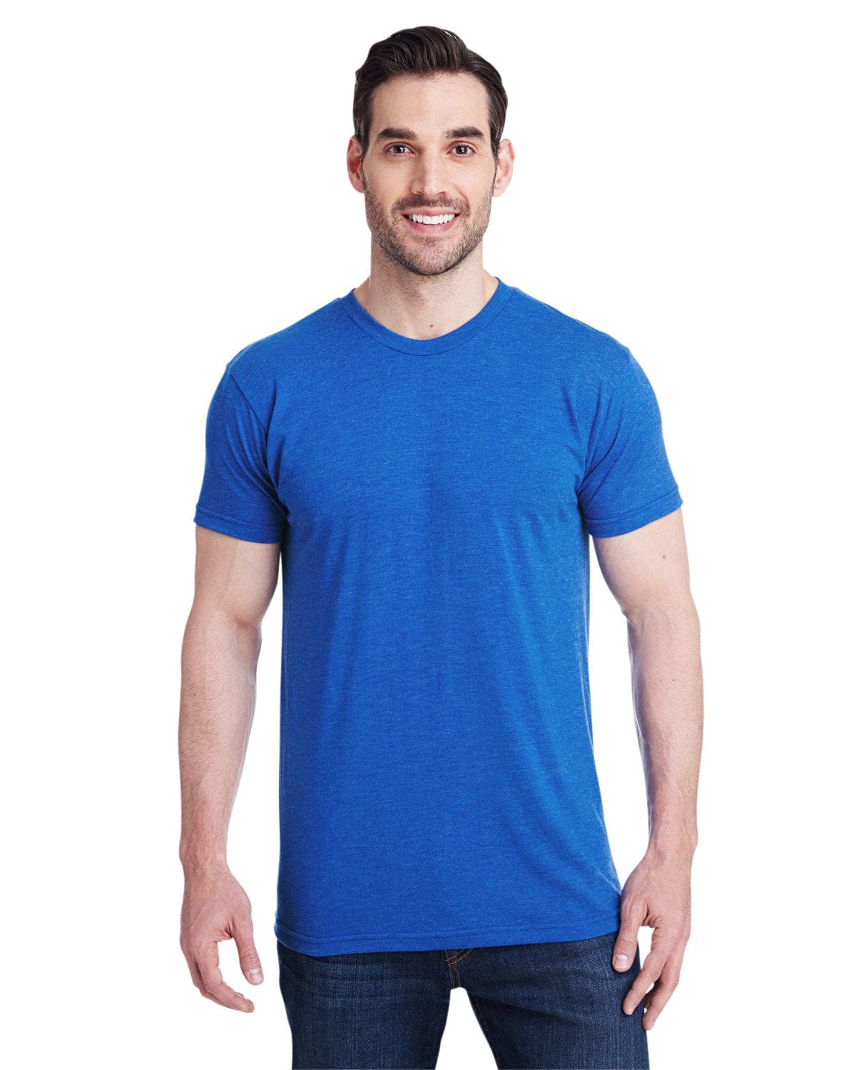 Bayside 5710: Unisex Triblend T-Shirt in Tri Royal Blue