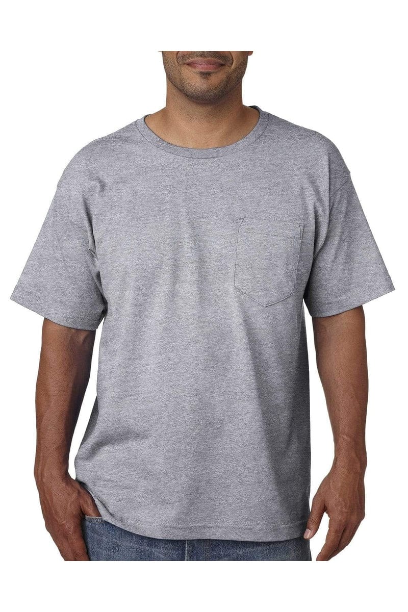 Bayside BA5070: Adult Short-Sleeve T-Shirt with Pocket