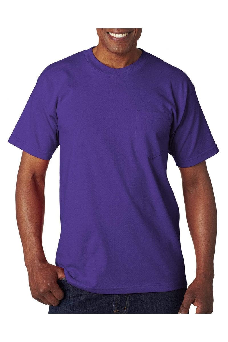 Bayside BA7100: Adult 6.1 oz., 100% Cotton Pocket T-Shirt, Basic Colors