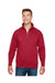 Bayside BA920: Unisex 9.5 oz., 80/20 Quarter-Zip Pullover Hooded Sweatshirt