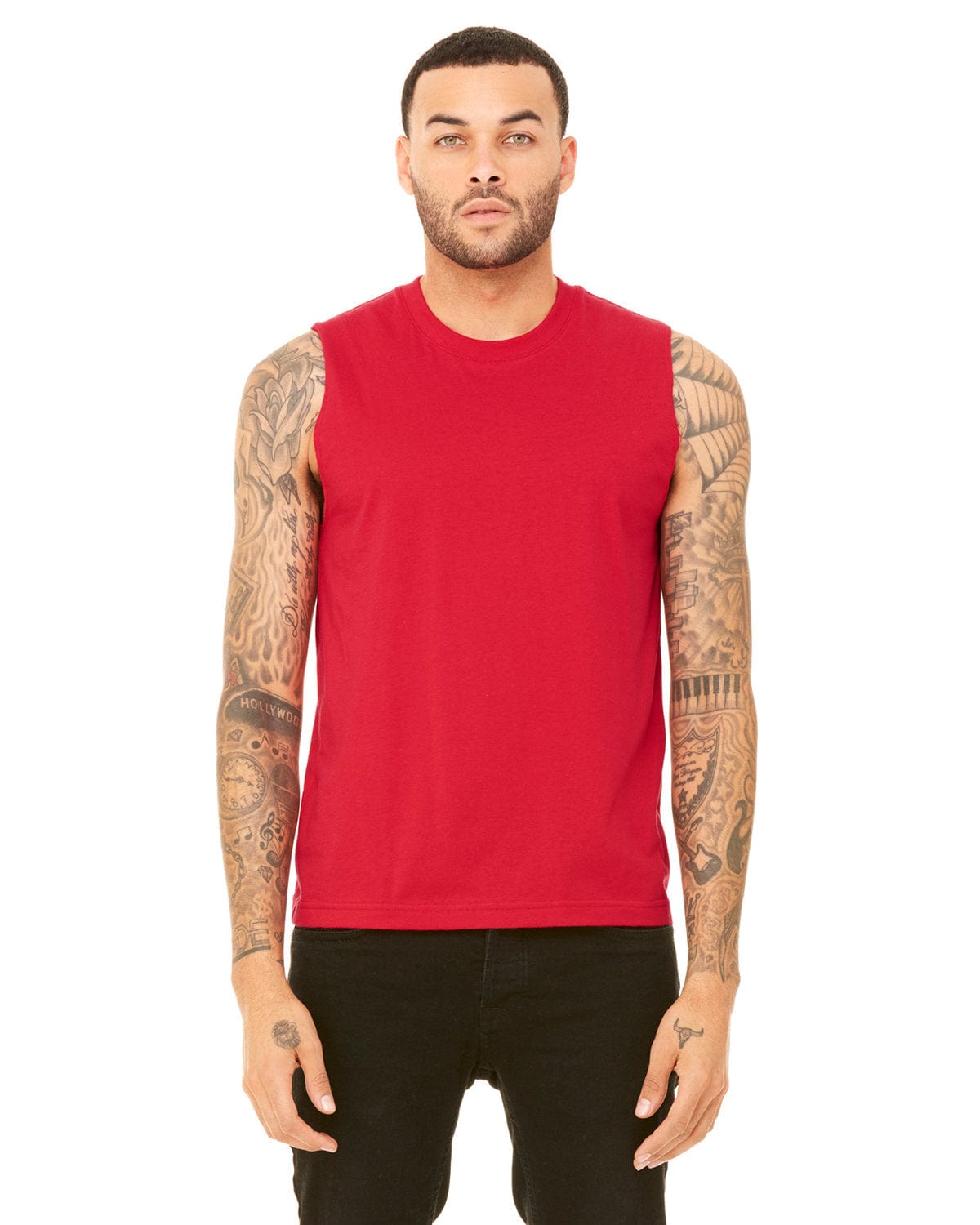 Bella Canvas 3483: Unisex Jersey Muscle Tank in Red