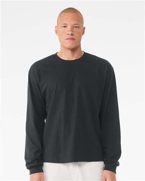 Bella Canvas 3511 6 oz. Heavyweight Long Sleeve Tee in Dark Grey