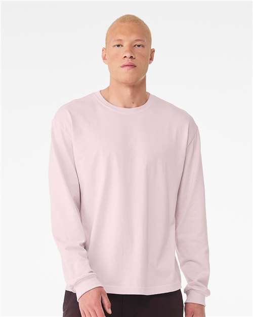 Bella Canvas 3511 6 oz. Heavyweight Long Sleeve Tee in Soft Pink