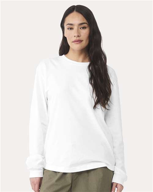 Bella Canvas 3511 6 oz. Heavyweight Long Sleeve Tee in White