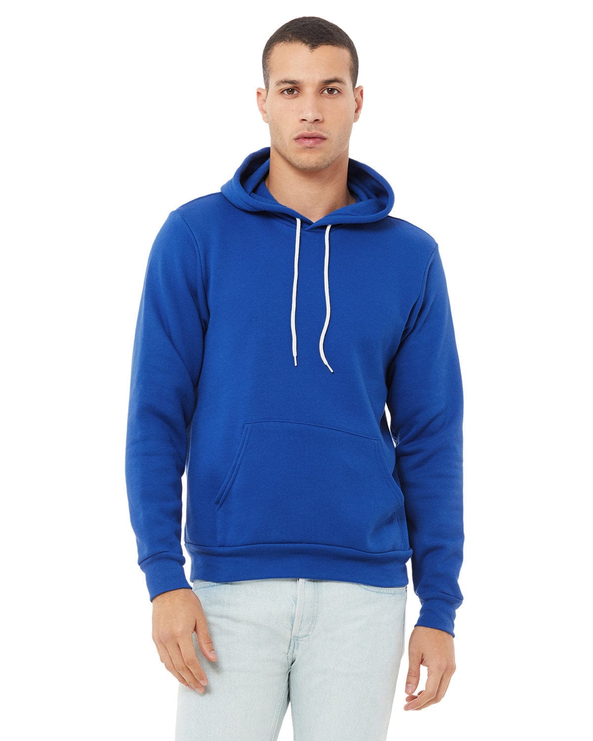 Bella + Canvas 3719: Wholesale Unisex Pullover Hoodie in True Royal