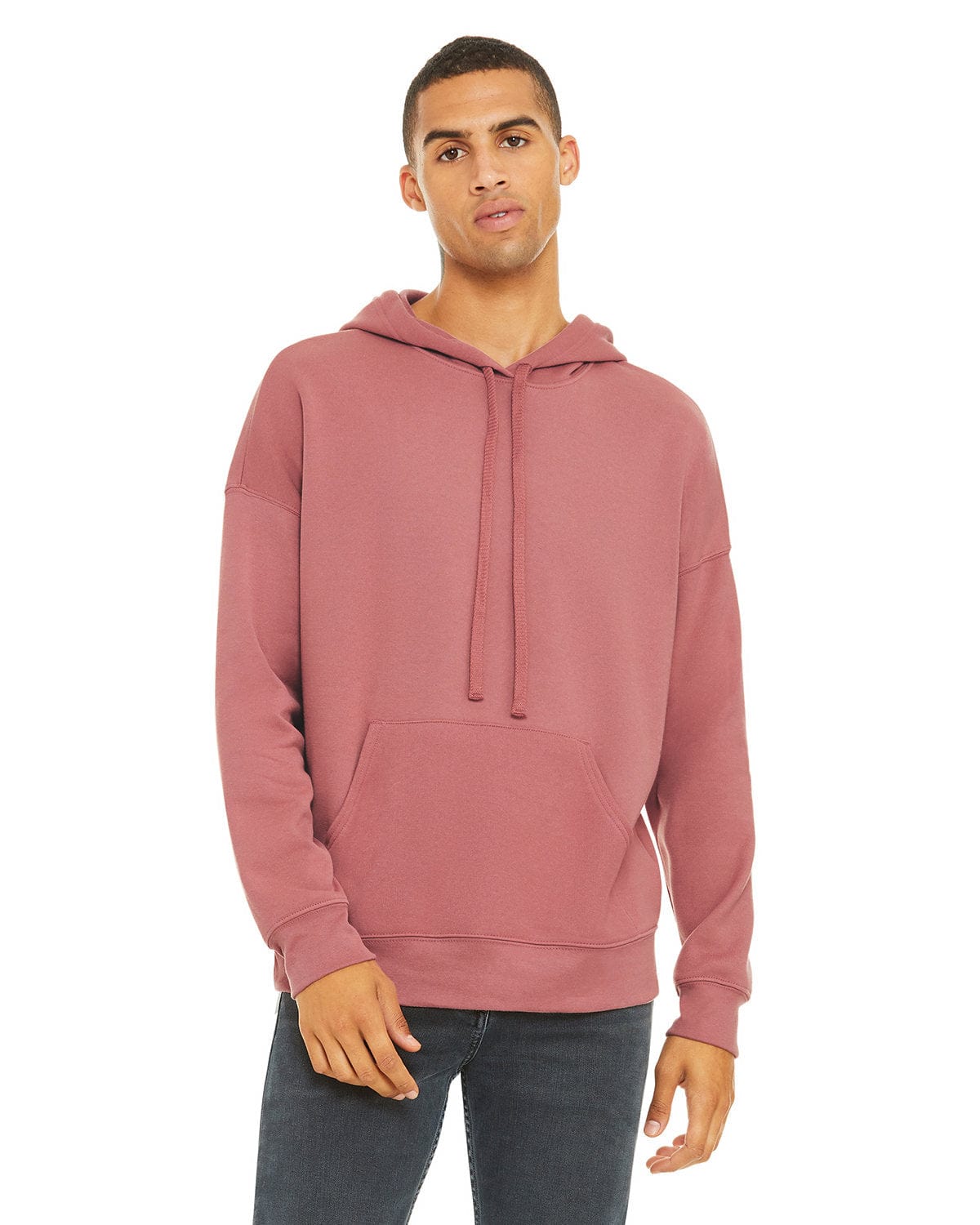 Bella Canvas 3729: Unisex Sponge Fleece Pullover DTM Hoodie in Mauve