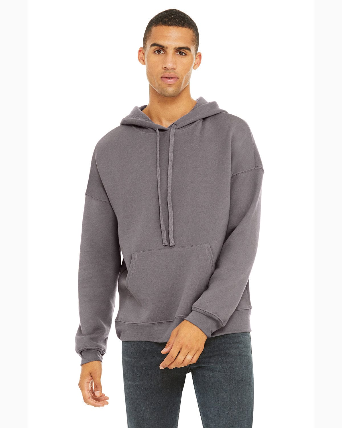 Bella Canvas 3729: Unisex Sponge Fleece Pullover DTM Hoodie in Storm