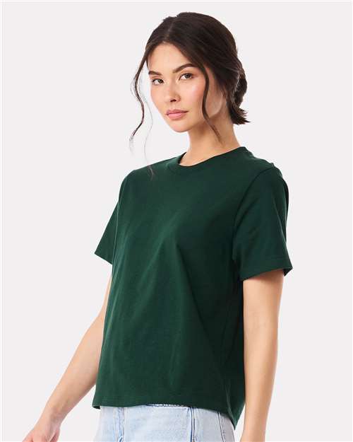 Bella Canvas 6110 Women's 6 oz Heavyweight Tee in Forest