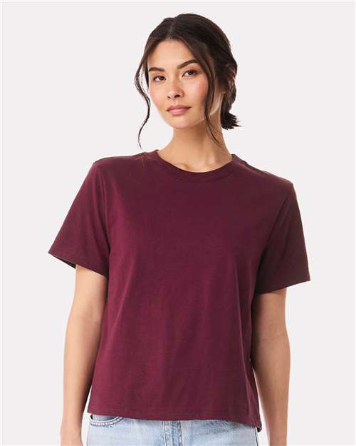 Bella Canvas 6110 Women's 6 oz Heavyweight Tee in Maroon