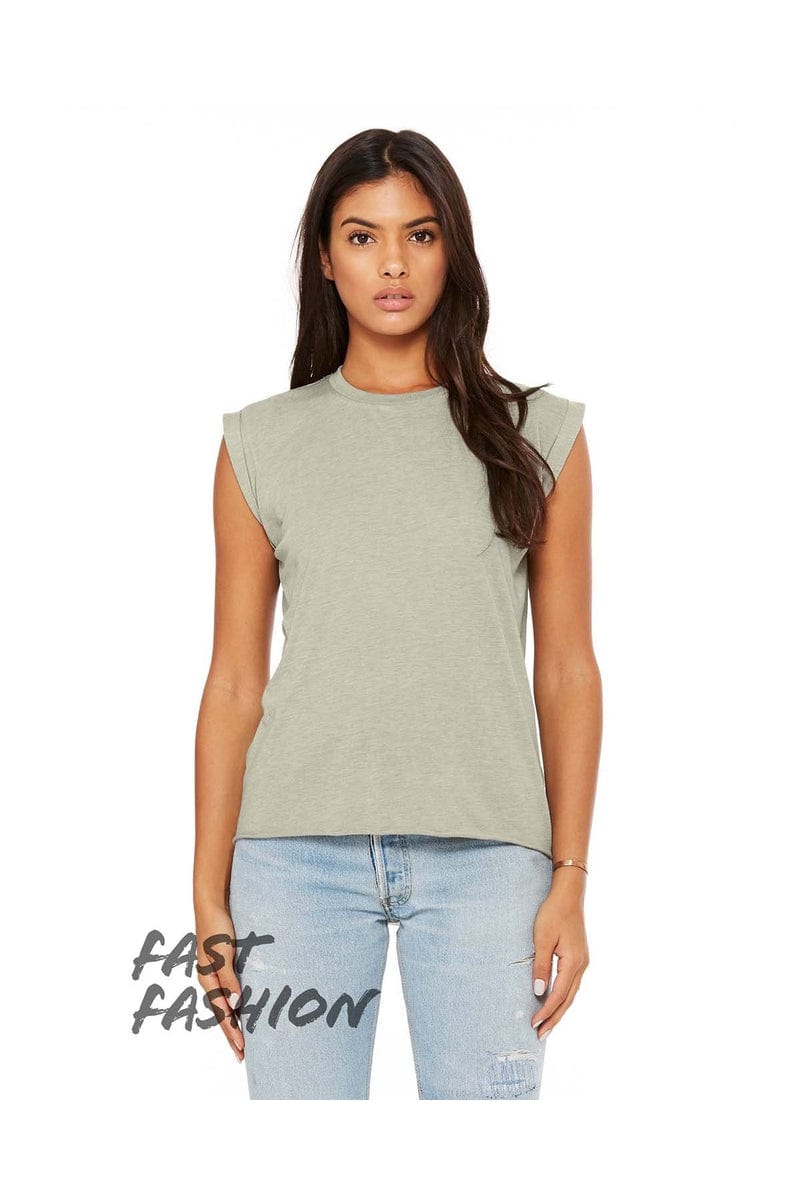 Bella + Canvas 8804: Ladies' Flowy Muscle T-Shirt in 