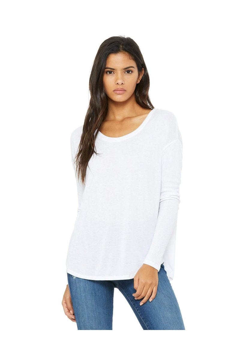 Bella + Canvas 8852: Ladies' Flowy Long-Sleeve T Shirt in 