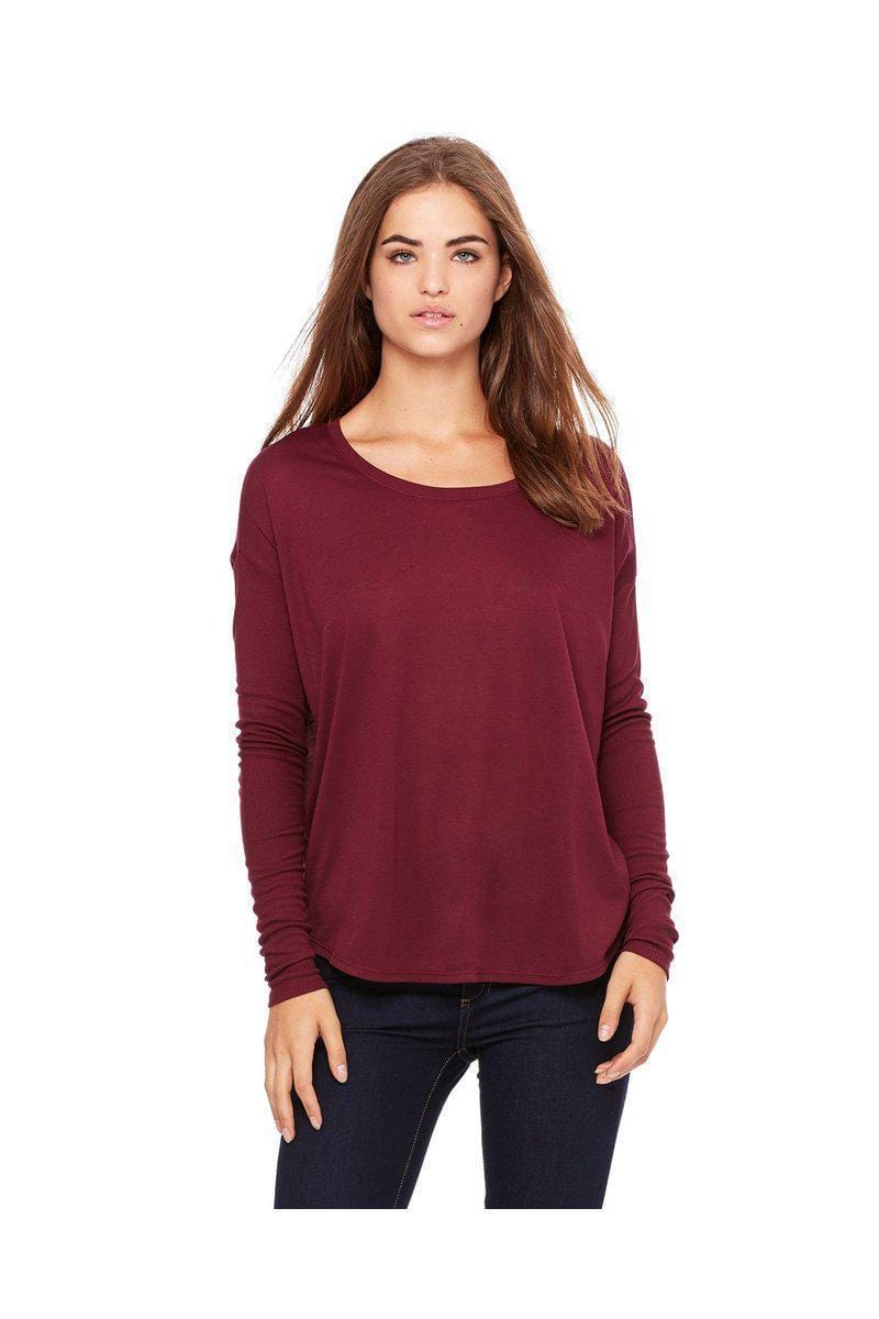Bella + Canvas 8852: Ladies' Flowy Long-Sleeve T Shirt in 