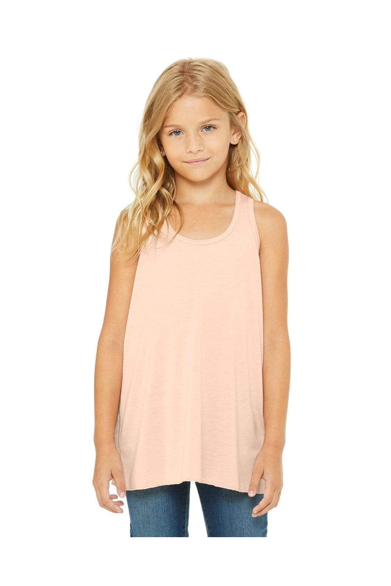 Bella + Canvas B8800Y: Youth Girls Flowy Racerback Tank in 