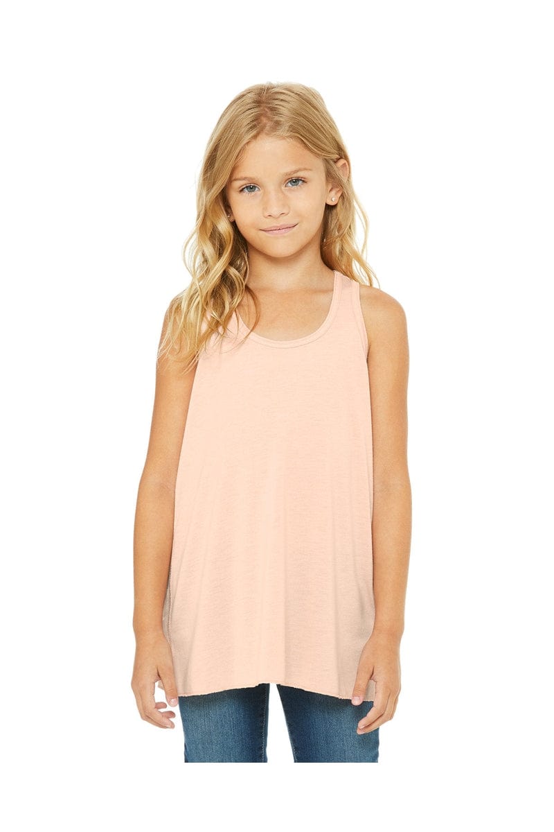 Bella + Canvas B8800Y: Youth Girls Flowy Racerback Tank in 