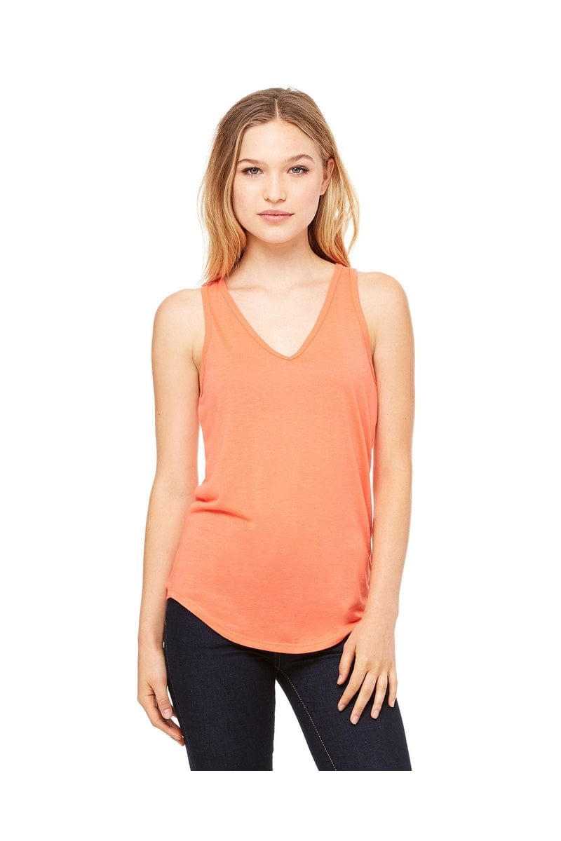 Bella + Canvas B8805: Ladies' Flowy V-Neck Tank in 