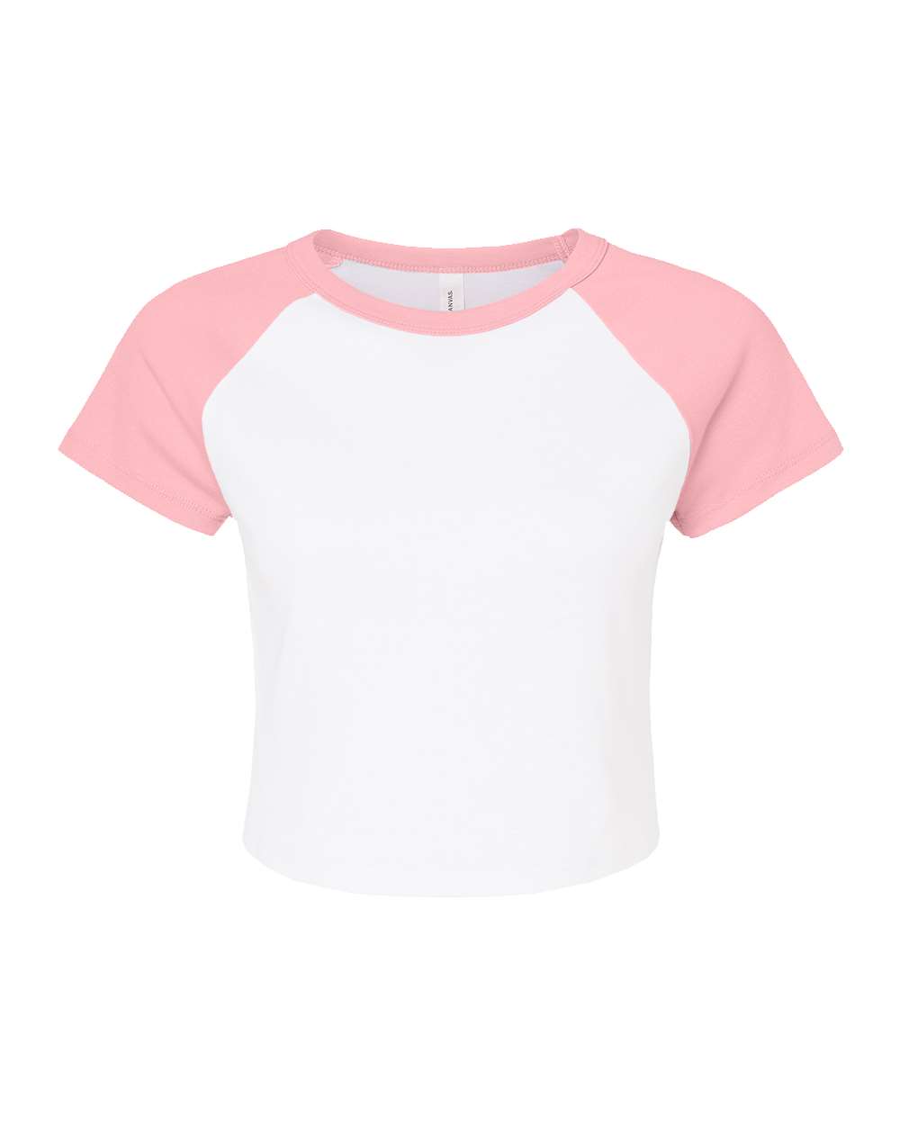 Bella+Canvas 1201 Women's Micro Rib Raglan Baby Tee in 