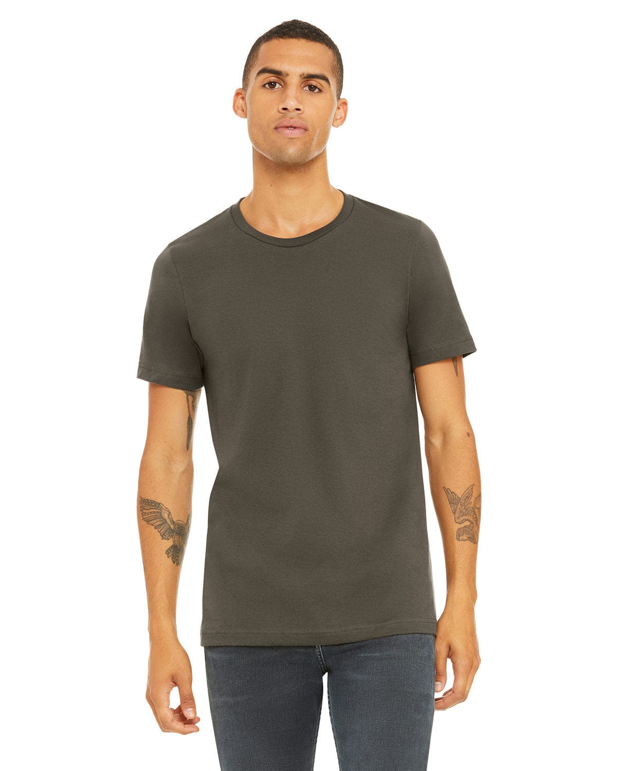 Bella+Canvas 3001C: Unisex Jersey T-Shirt in Army