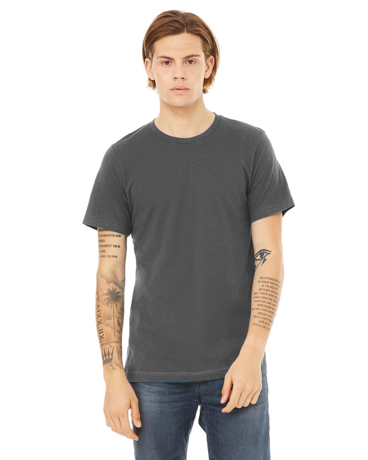 Bella+Canvas 3001C: Unisex Jersey T-Shirt in Asphalt