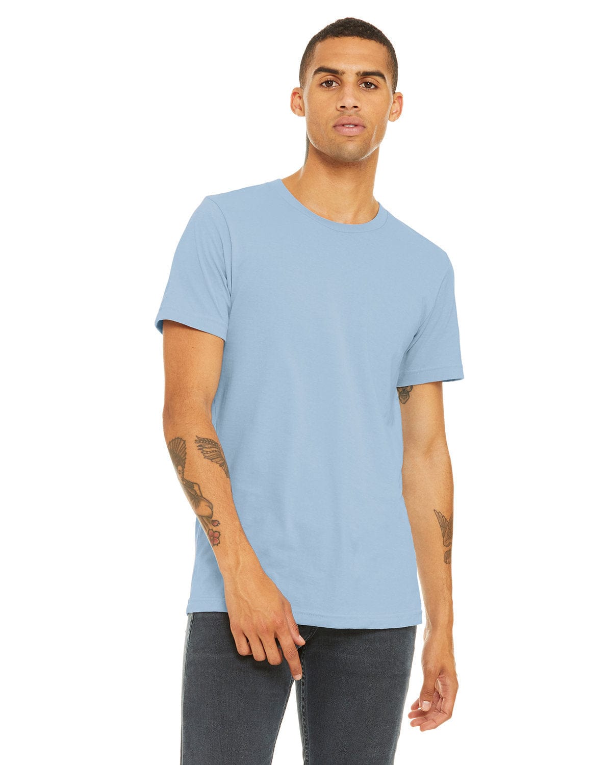 Bella+Canvas 3001C: Unisex Jersey T-Shirt in Baby Blue