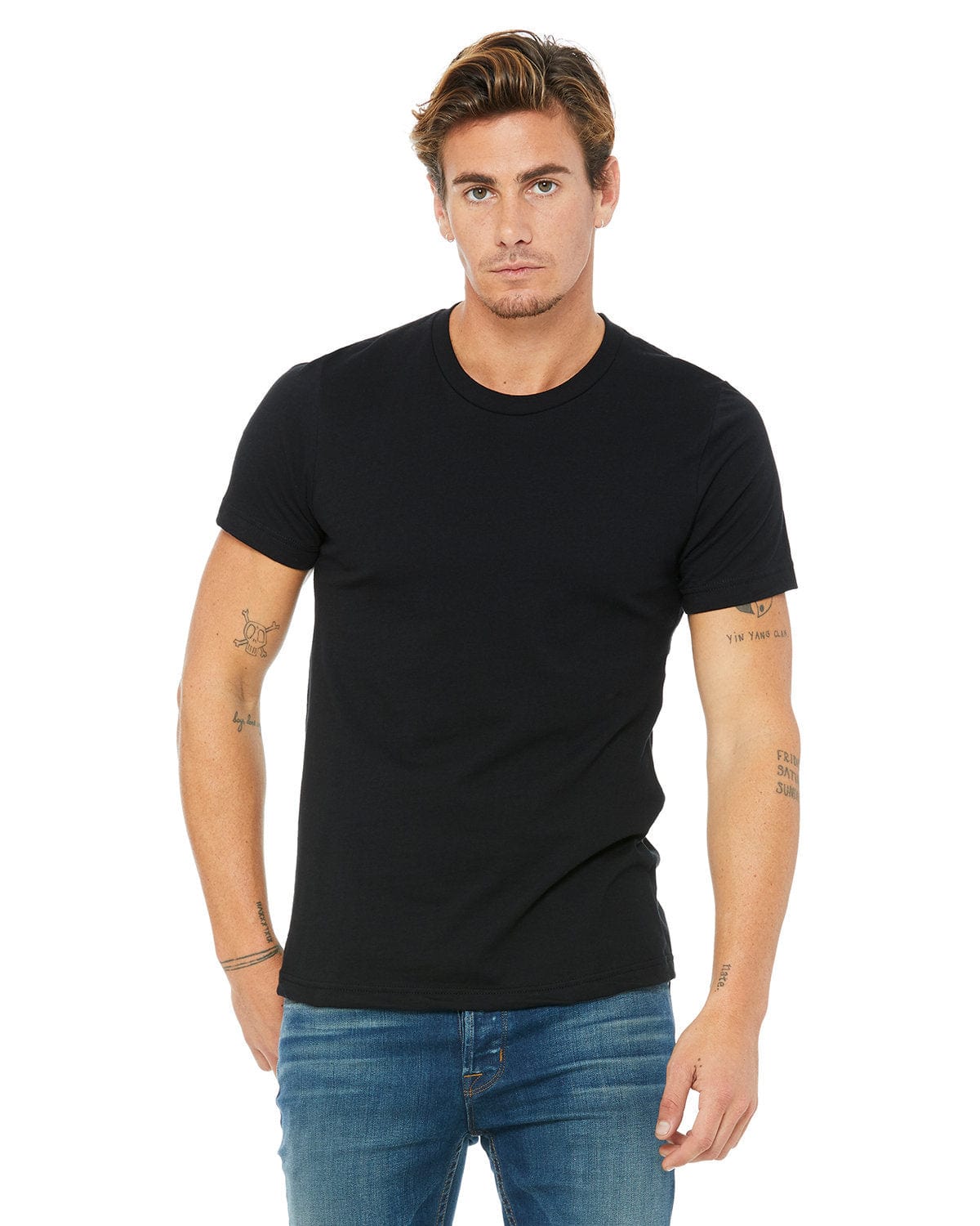 Bella+Canvas 3001C: Unisex Jersey T‑Shirt in Black