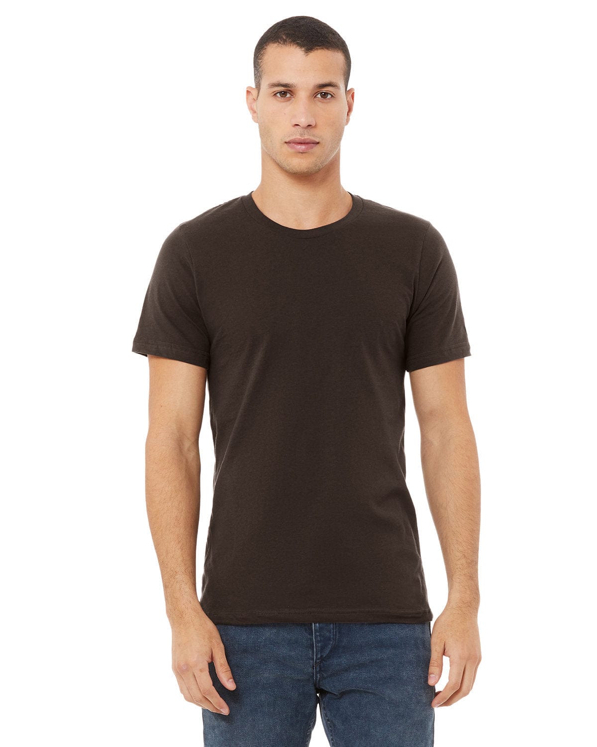Bella+Canvas 3001C: Unisex Jersey T-Shirt in Brown