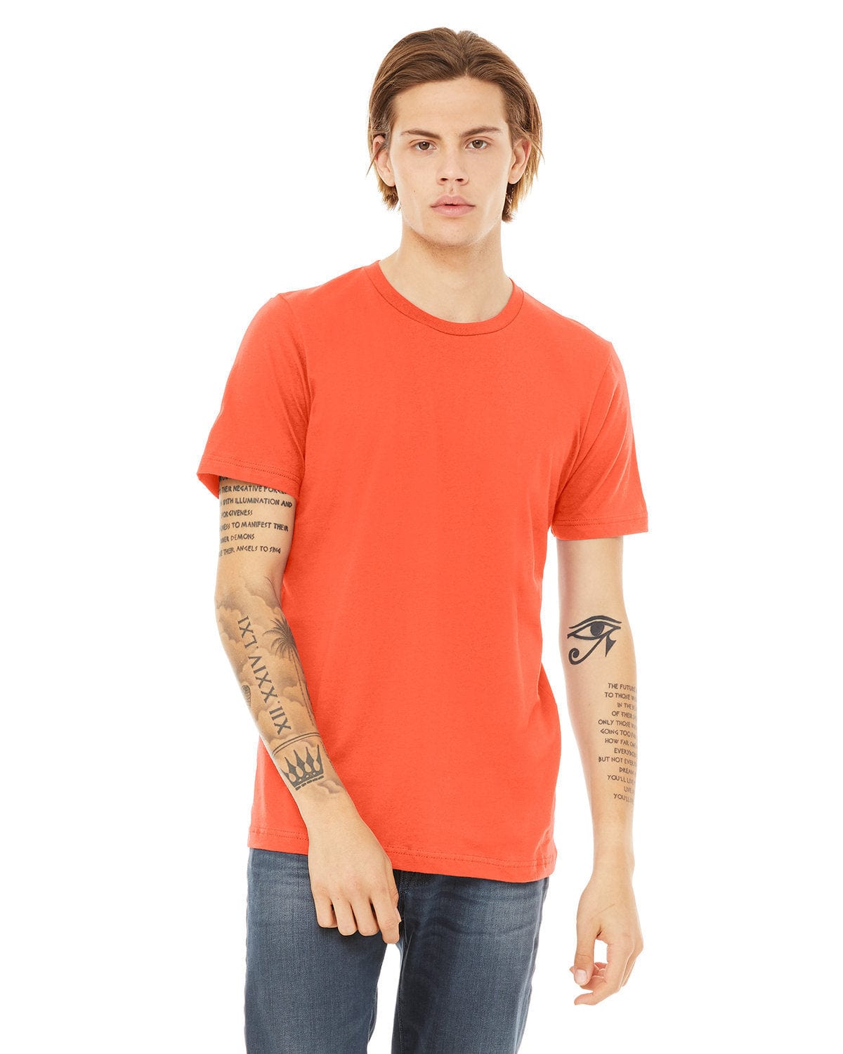 Bella+Canvas 3001C: Unisex Jersey T-Shirt in Coral