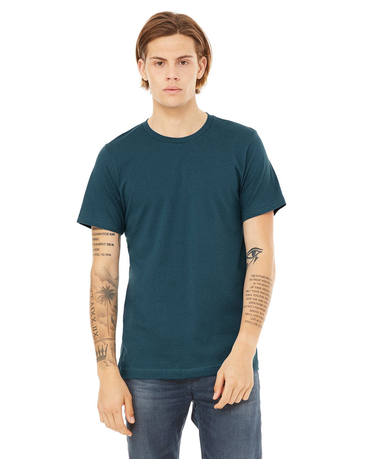Bella+Canvas 3001C: Unisex Jersey T-Shirt in Deep Teal