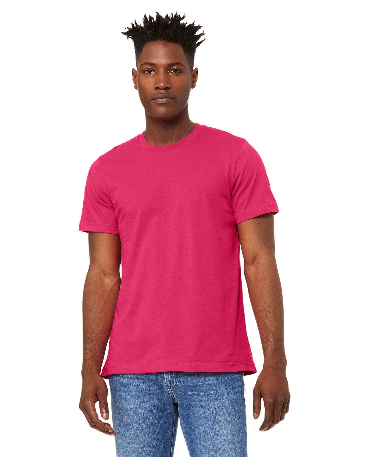 Bella+Canvas 3001C: Unisex Jersey T-Shirt in Fuchsia